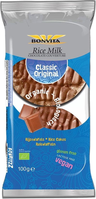 Bonritzz Rijstwafel choco melk bio 100 Gram