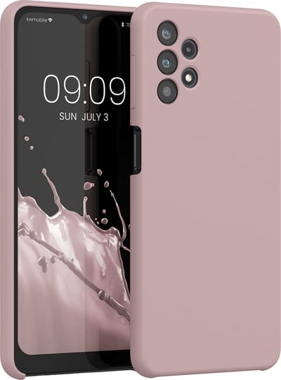 kwmobile telefoonhoesje geschikt voor Samsung Galaxy A32 5G - Hoesje met siliconen coating - Smartphone case in licht oudroze