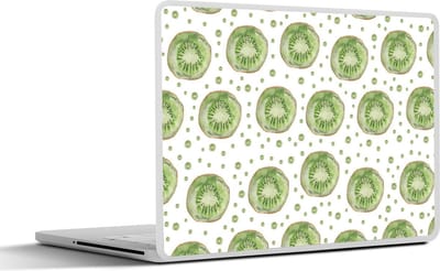 Laptop sticker - 14 inch - Kiwi - Groen - Patronen - 32x5x23x5cm - Laptopstickers - Laptop skin - Cover
