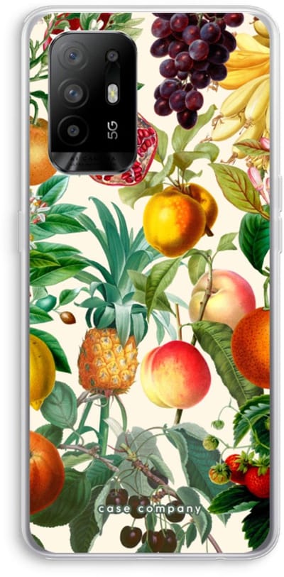 Case Company® - Hoesje geschikt voor Oppo A94 5G hoesje - Classic Flora - Soft Cover Telefoonhoesje - Bescherming aan alle Kanten en Schermrand