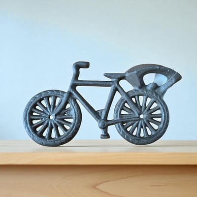 Flessenopener Fiets – gietijzer (11,5 x 20 x 3,5 cm) - Origineel cadeau voor bierliefhebber – Vintage bieropener