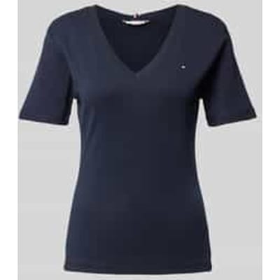 Slim fit T-shirt met logostitching, model 'CODY'