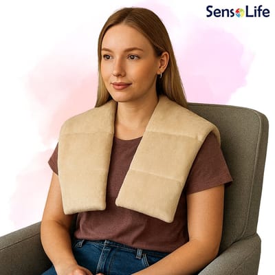 Verzwaarde Nek- en schouderkussen - 4 kg - beige kleur - Schoudersgewichten