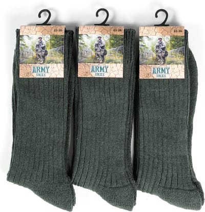 GoWith Militaire Wintersokken-3 paar-Thermosokken-Maat 39-42