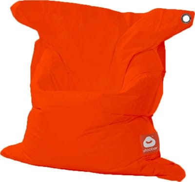 Whoober rechthoek zitzak St. Tropez M outdoor donker oranje - Wasbaar - Voor binnen en buiten