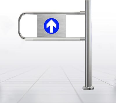 Vleugeldeur - Veiligheidsdeur - Toegang Controleren - Zelfsluitend Mechanisme - 80 x 100 cm - Zilver