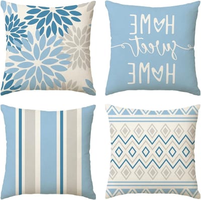 Decoratieve Kussenhoezen - Bank Kussenhoes - Woonkamer Decoratie - Machinewasbaar Polyester - 40 x 40 cm - Veelkleurig