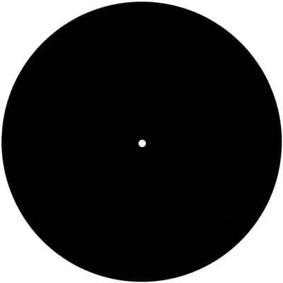 Dailygoods - Platenspeler Pad - Acryl Slipmat - Verhoog Akoestische Kwaliteit - Zwart - Beschermende Mat - Verminder Geluid - Geschikt voor Draaitafel...