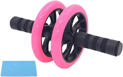 Abdominale trainer AB Roller Premium I Abdominale spiertrainer I AB Wielspiertrainer I Buiktrainer met kniebeschermer I Buikroller met comfortabele handgrepen