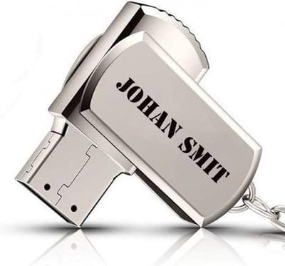 Metaal twister 128GB 3.0 usb stick met naam