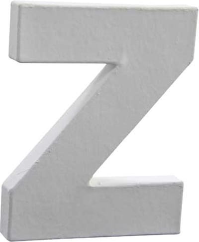 Letter wit Z 12 cm