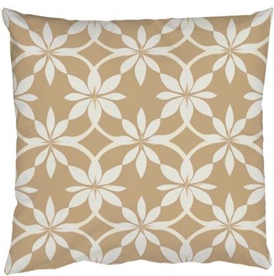 Sierkussens - Kussentjes Woonkamer - 50x50 cm - Bloemen - Patroon - Beige