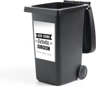 Container sticker Dokter - Geneeskunde - Quotes - Studeren - 40x60 cm - Kliko sticker