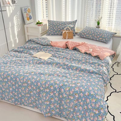LISM-Zomerse koeldeken, tweepersoonsdeken, dunne deken, airconditioningdeken, grote koeldeken, lichtgewicht zomerdeken Geschikt voor in bed.