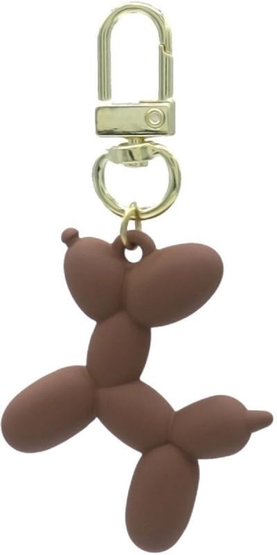 Een grappige sleutelhanger in de vorm van een ballonnen geblazen hondje. In een opvallende kleur en hierdoor heel herkenbaar. Handig om aan bijv. een etui, school tas, of sleutelbos te hangen. Voor jezelf of als Cadeau.