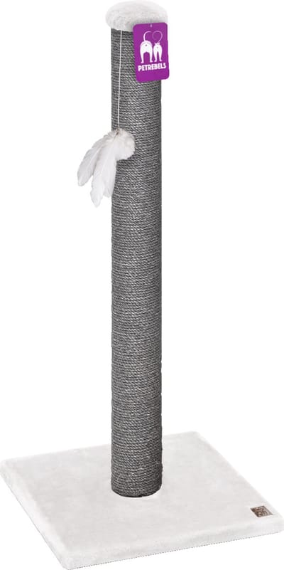 Petrebels Maine 90 deLuxe krabpaal - Off-White- 40 x 40 x 90 cm - extra stabiel