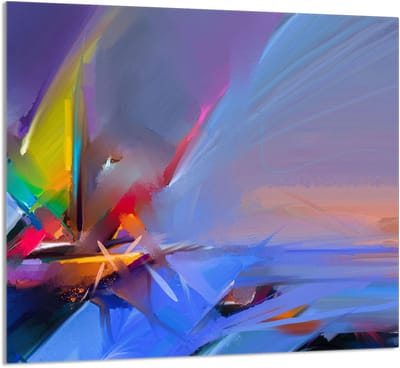 TMK ArtDeko - Keuken Glazen Paneel - 65x60 cm - Veelzijdig Gebruik - Hittebestendig