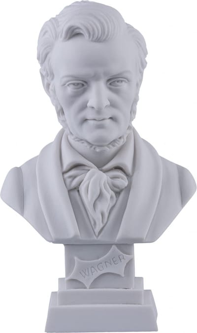 Music Gifts - Albast borstbeeld Wagner 11cm