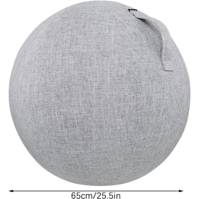 55cm 65cm 75cm Katoen+Linnen Beschermende Yogabalhoes Oefenbal Bescherming Huidwikkel Accessoire grijs