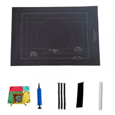 Puzzelmat, professionele puzzelrollen, puzzels, viltmat (zwart)