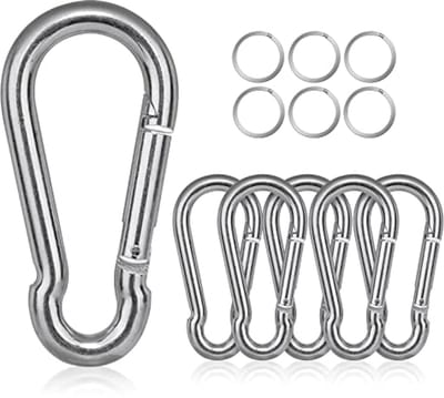 Vergrendelbare Heavy Duty Karabijnhaak Clip van Roestvrij Staal voor Outdoors