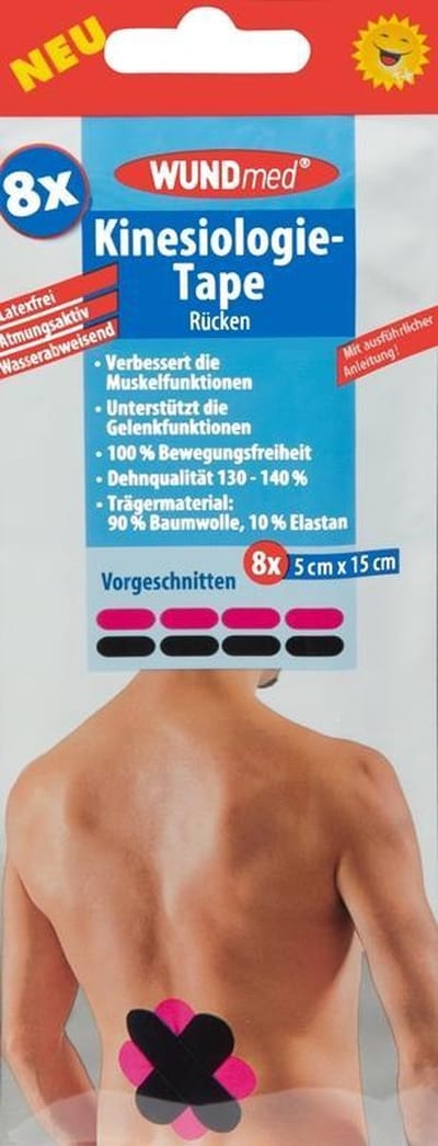 Kinesiology tape voor rug-