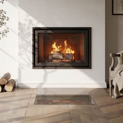 Coloray Vloerplaat Houtkachel - Vloerplaat Openhaard - 60 cm x 40 cm - Houtkachel Accessoires - Bruin Vloerplaat Kachel - Onderplaat Voor Houtkachel - Plaat voor Onder Houtkachel - Open Haard Accessoires - Verwarmingsaccessoires