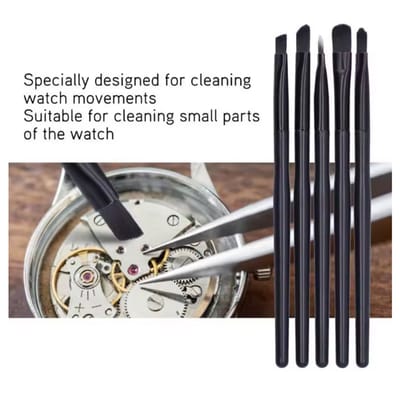 TLVX Precisie Reiniging Borstel Set – Zachte Kleine Borstels voor het secuur schoonmaken van Horloge – Rolex – Breitling – Apple Iphone – Ipad – Watch – Samsung Telefoon – Camera Toestel – Printplaat – Reinigen van Sierraden – 5 Borstels