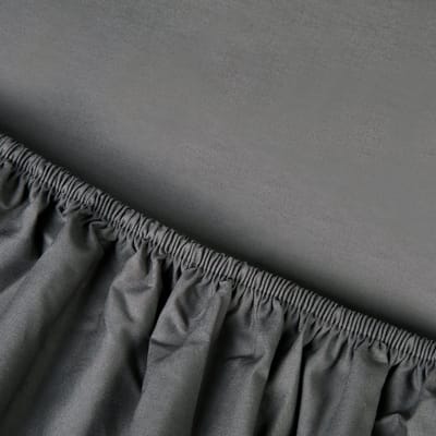 Kayori Shizu Splittopper Hoeslaken Perkal - 200x210-220cm - 200TC Hotelkwaliteit - Matrasdikte 12 cm - Antracite