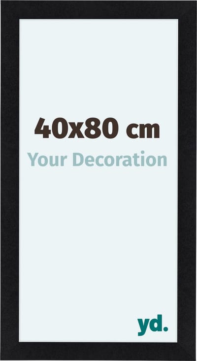 Your Decoration - Fotolijst 40x80 cm - MDF - Zwart Mat - Como