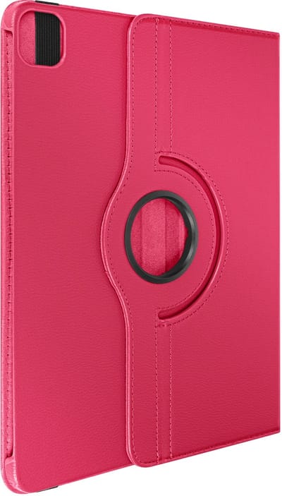 Avizar Foliohoes Geschikt voor Apple iPad Pro 13 2024 360° roterende steunklep, Fuchsia