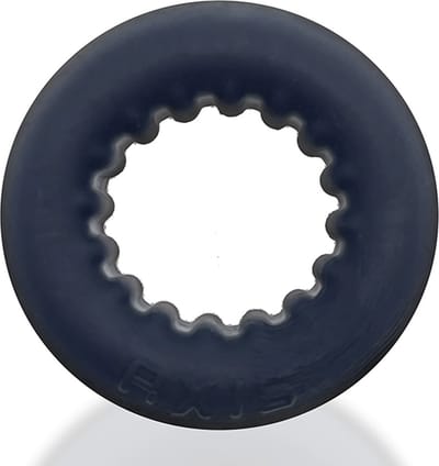 Oxballs - Axis - Ribbed Cockring - Zwart Ice