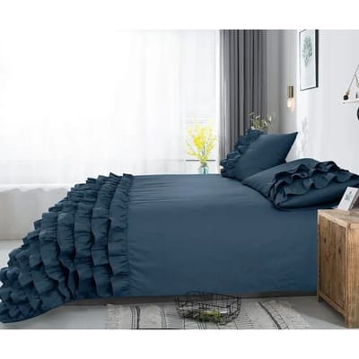 Dreamhouse Dekbedovertrek Cyprus Blauw - Eenpersoons 140 x 200/220 cm + 1 kussensloop
