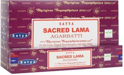 Satya - sacred lama wierook - wierookstokjes - geurstokjes - doos 12 stuks