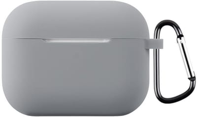 Telestore - hoesje geschikt voor AirPods Pro 3 soft case cover - grijs - TPU hoesje Beschermhoes - AirPods Pro 3 Cover - AirPods Pro 3 hoesje - Geschikt voor Apple AirPods Pro 3 - gel hoesje met sleutelhanger