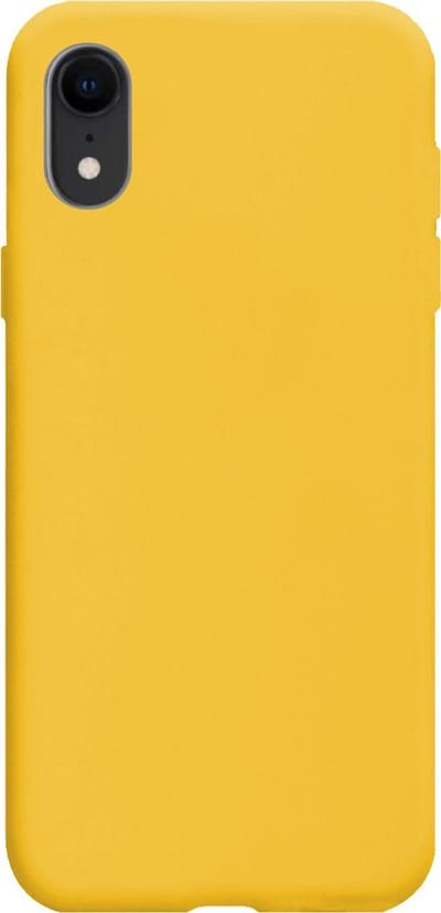 Hoes - Geschikt voor Apple iPhone XR - Sterk & Shockproof - Hoesje Cover - Siliconen Case - Geel