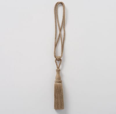 Decoratie Kwast - Ibiza - Taupe - Hanger - Jute - Sfeervol - 68cm - Ø4cm - Hand gemaakt.