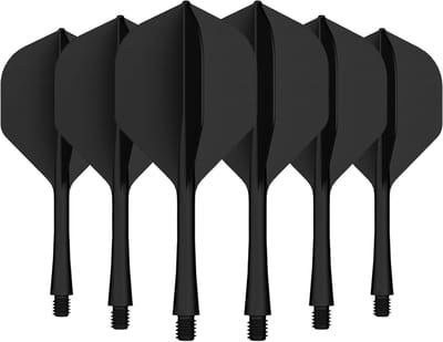 Geïntegreerde Dart Flights en Schachten - 6 Stuks, 2BA Draad, Verbeterde Duurzaamheid en Precisie voor Dartspellen