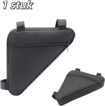1 stuk - Fietstas - Mountainbiketas - Zadeltas - Driehoekige gereedschapstas - Fietsaccessoires - 27*20*20cm - Zwart