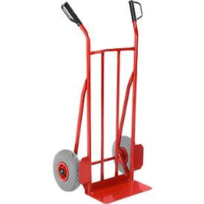 Steekwagen - massief rubberen banden - draagvermogen  250 kg - extra grote schep - ons merk Scäfer Shop