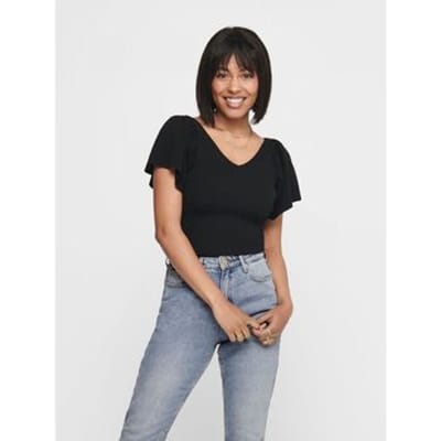 ONLY ONLLEELO S/S BACK PULLOVER KNT NOOS Dames Trui - Maat XS