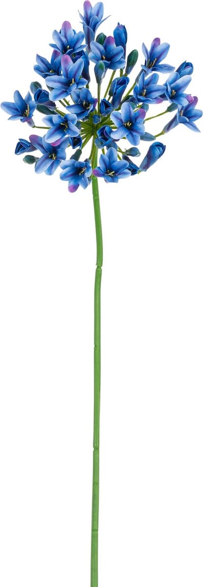 Easyplants | Kunstbloem Agapanthus 77 cm blauw | Zijde | Nepbloemen | blauw | Onderhoudsvrij | Kant-en-klaar