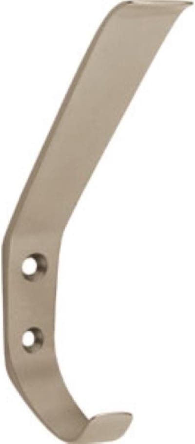 AVENUE DECORATION hoed-jashaak "Lek" | 2-haaks | B 16 x H 135 mm | mat nikkel