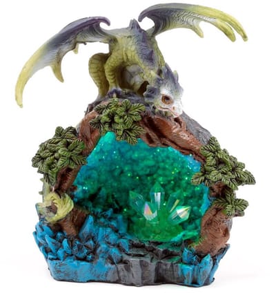 Sweet Dreams - Baby Draak - LED - Bos - Kristalplek – Decoratief Beeld
