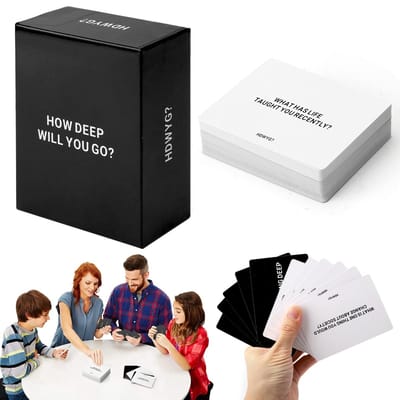 Dailygoods- Kaartspel Spannend en Leuk - Gezelschapsspel voor Volwassenen - Familie Spel - Feestspel - Vragen Spel - Papier 9,5 x 7 x 4 cm