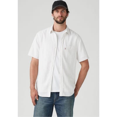 Levi's S/s Sunset 1 Pkt Standrd Carlin Stripe Taglia: S | Camicie Casual Outlet | Uomo | Giallo