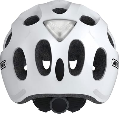 Fietshelm ABUS YOUN-I ACE pearl white S - 48-54 cm - wit - Geschikt voor gebruik op elektrische fietsen - stadsfietsen - 250 g