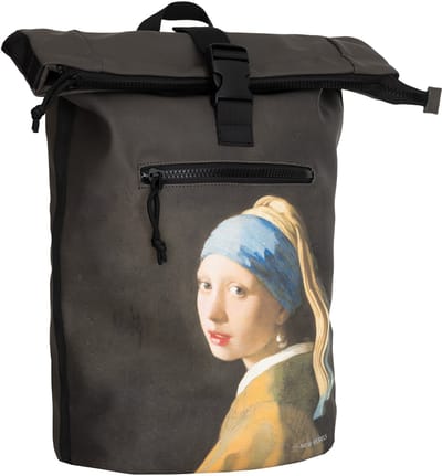 New Rebels Mart Arts – New York Parelmeisje Rolltop Rugzak 16L | Johannes Vermeer Waterafstotend Backpack