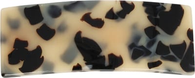 Haarsoires Haarspeld Patentspeld 8cm - Marmer Patroon - Zwart Beige - Haarspelden voor Dames - Haarklem - Haarclip - Haaraccessoires - Hair Clip - Decoratieve Haaraccessoire