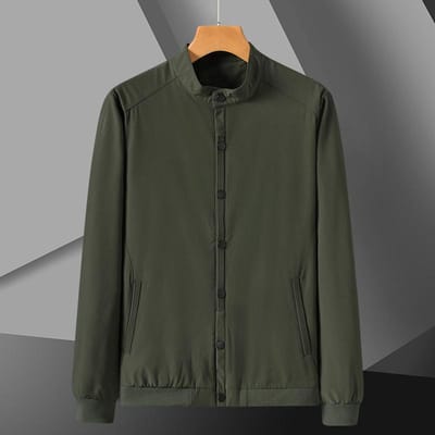 Nouveaux Vestes Décontractées pour Hommes Printemps et Automne Vestes pour Hommes 8XL vert